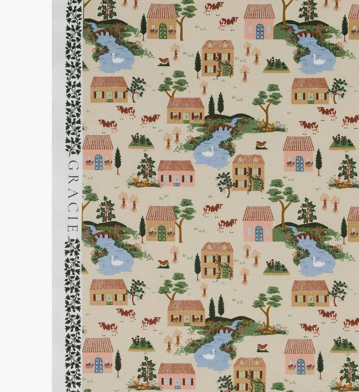 Cotswolds Cotton Fabric - Linen