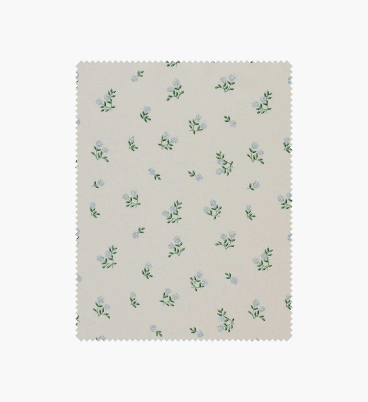 Ditsy Hydrangea Cotton Fabric - Cream