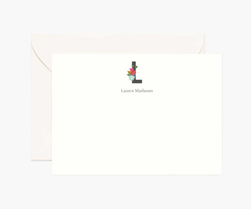 Monogram Personalized Stationery - L
