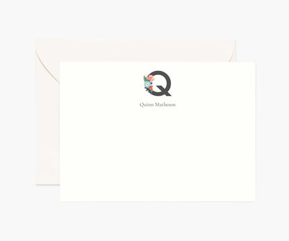 Monogram Personalized Stationery - Q