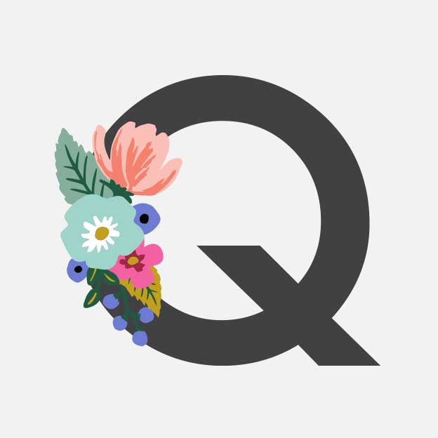 Monogram Personalized Stationery - Q
