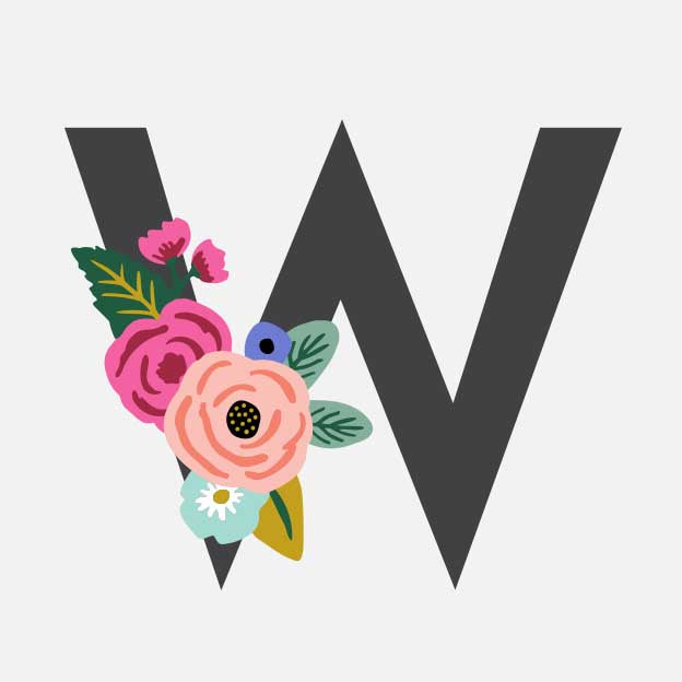 Monogram Personalized Stationery - W
