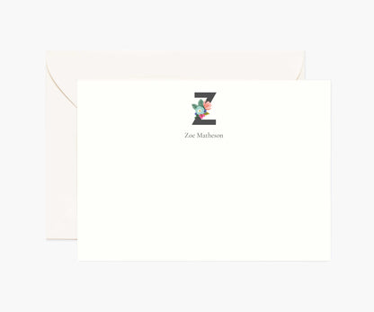 Monogram Personalized Stationery - Z