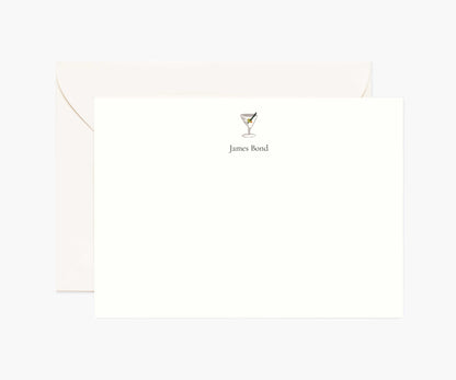 Food & Drink Personalized Stationery  - Martini