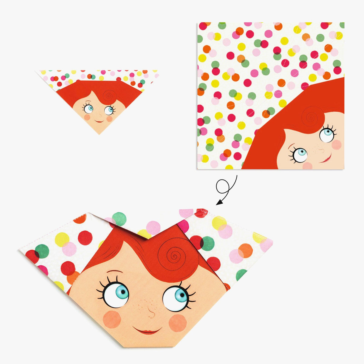 Djeco Pretty Faces Origami Kit