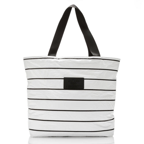 ALOHA COLLECTION - Pinstripe Day Tripper Bag | Black on White