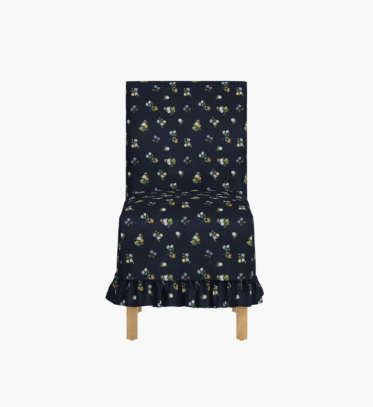 Louise Slipcover Dining Chair - Ditsy Dahlia Navy