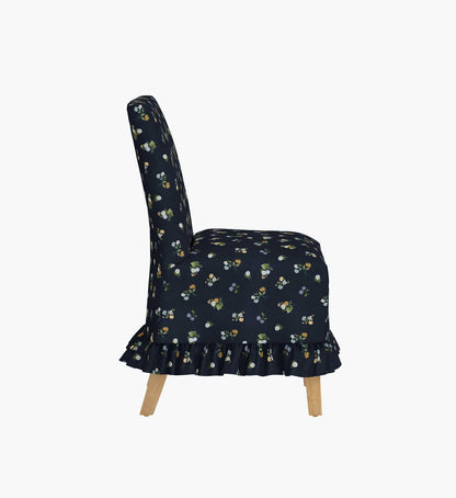 Louise Slipcover Dining Chair - Ditsy Dahlia Navy