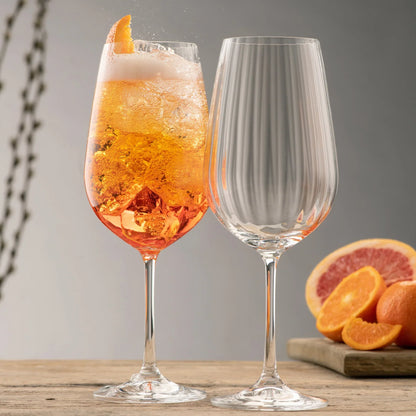 Galway Crystal Erne Spritz Glass Pair