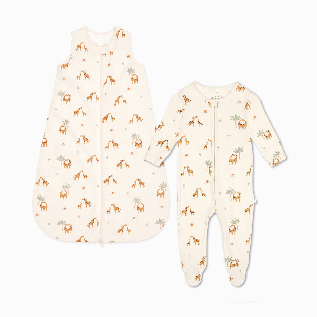Giraffe Print Front Opening Bedtime Set 1.5 TOG