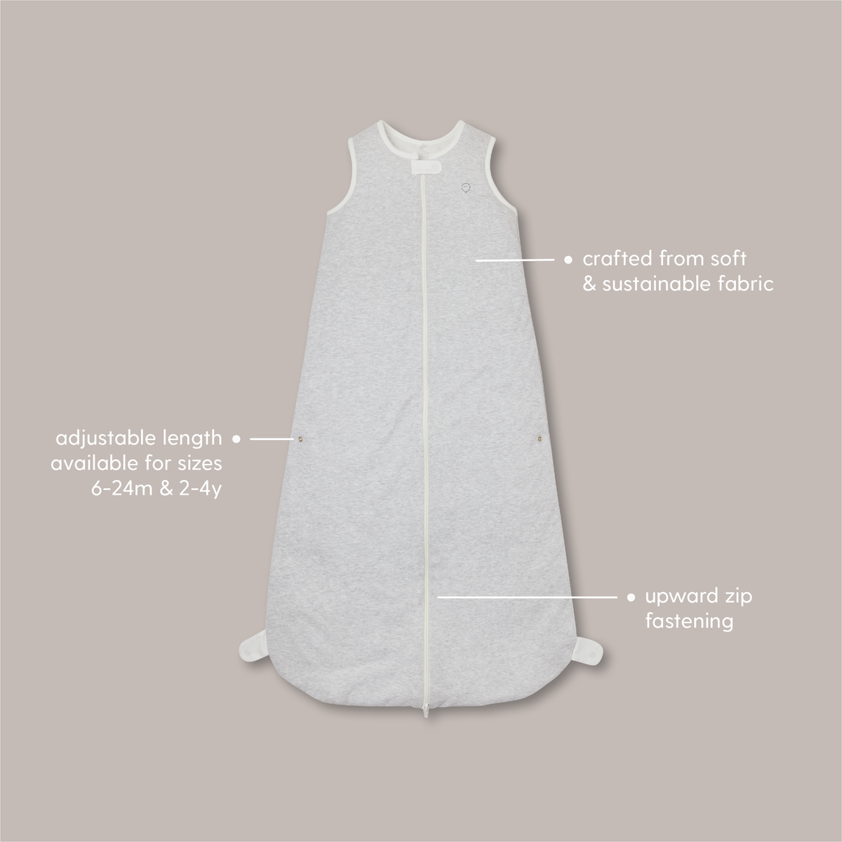 Floral Ribbed Front Opening Sleeping Bag 1.5 TOG