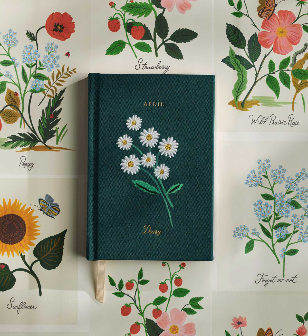Birth Month Mini Embroidered Journal - April