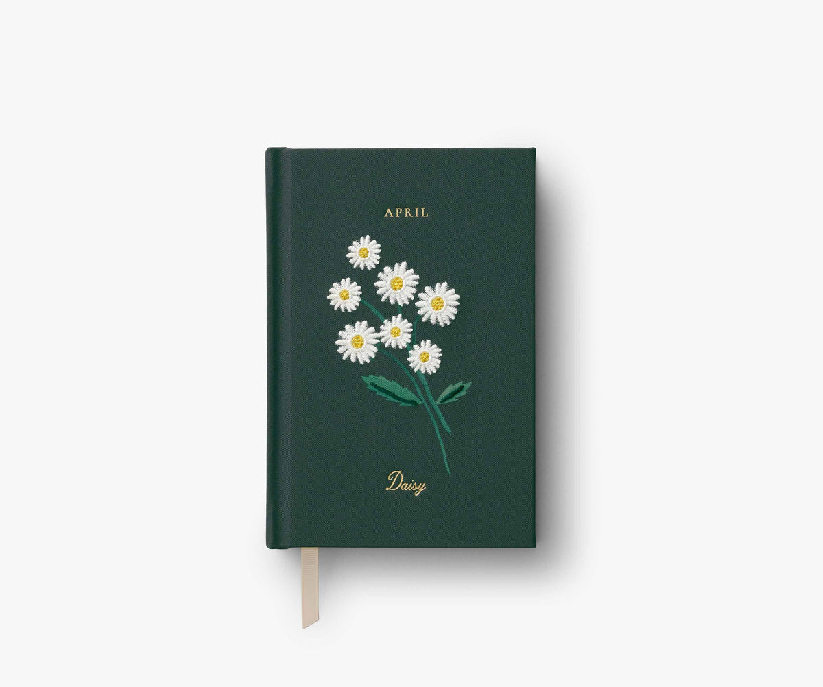 Birth Month Mini Embroidered Journal - April