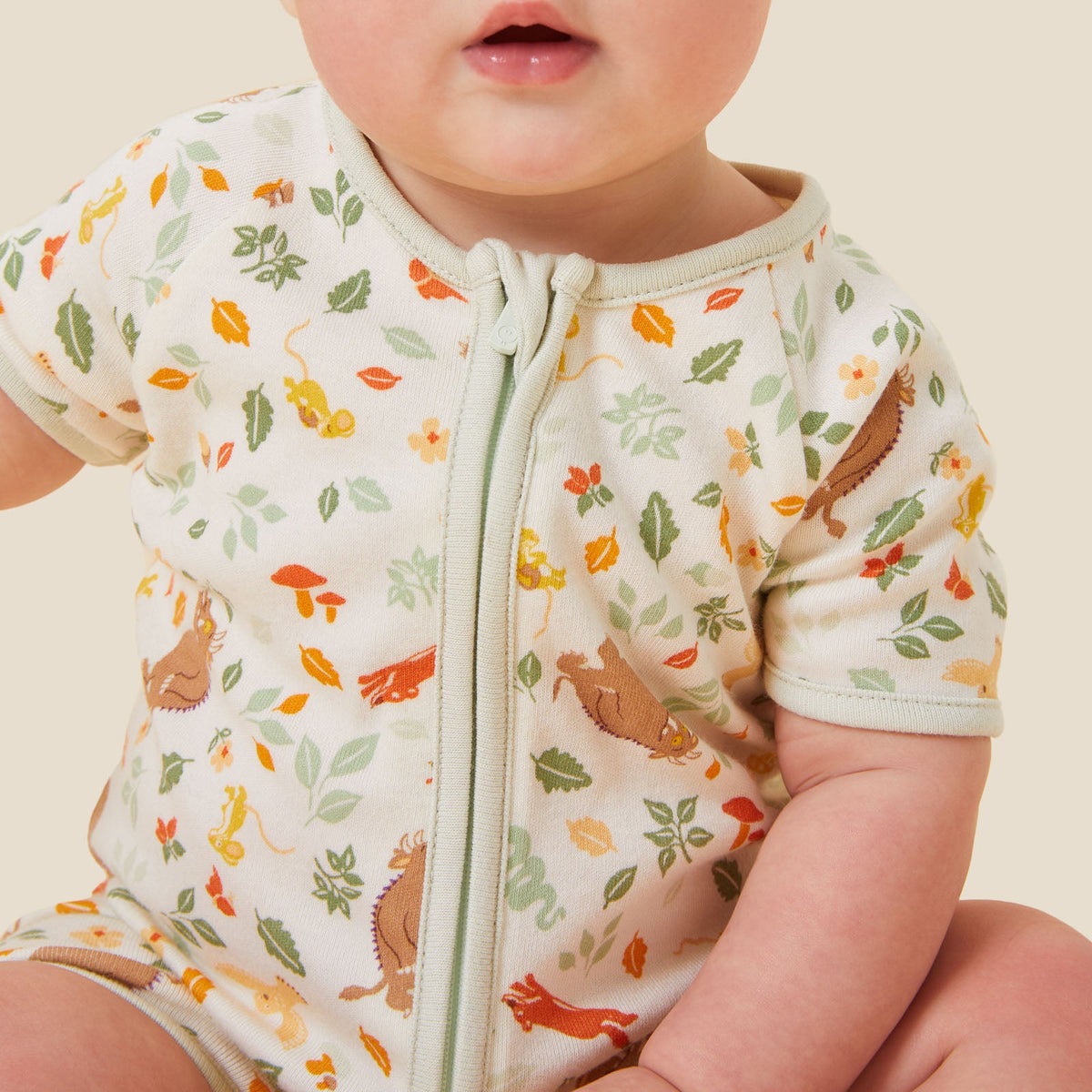 Gruffalo Woodland Zip Summer Sleepsuit