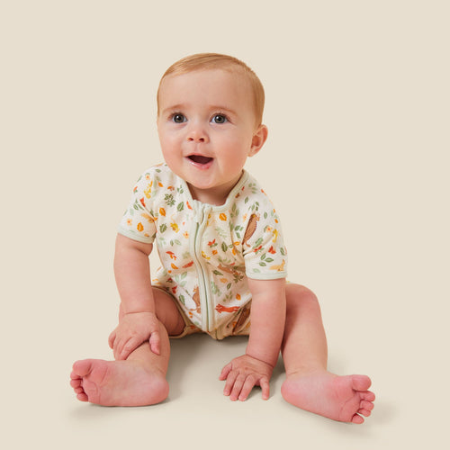 Gruffalo Woodland Zip Summer Sleepsuit