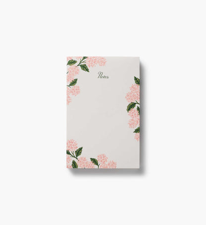 Blank Notepad - Pink Hydrangea