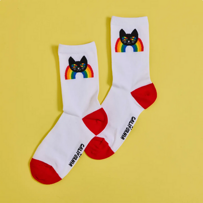 Adult Rainbow Cat Socks