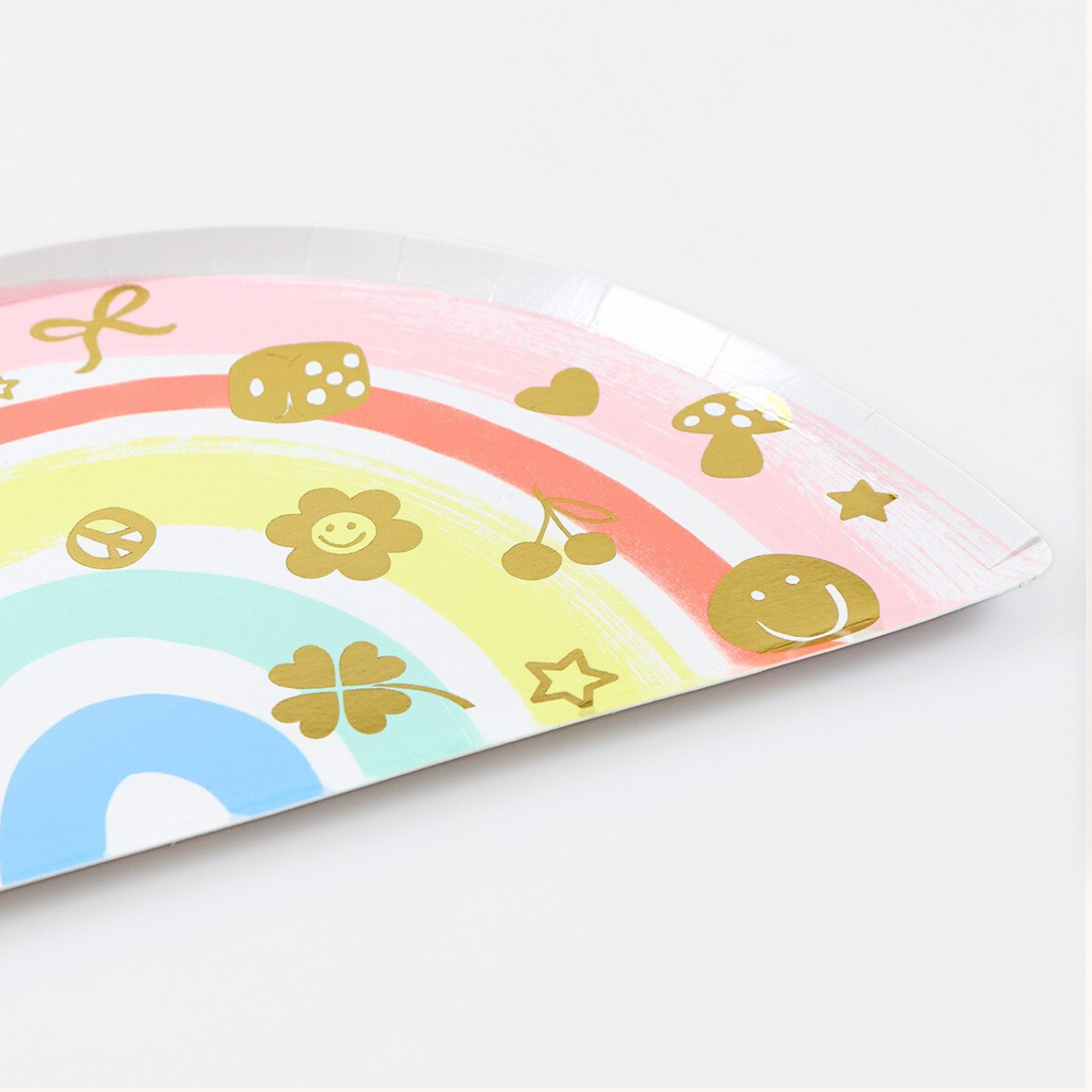 Charm Party Rainbow Plates (x8)