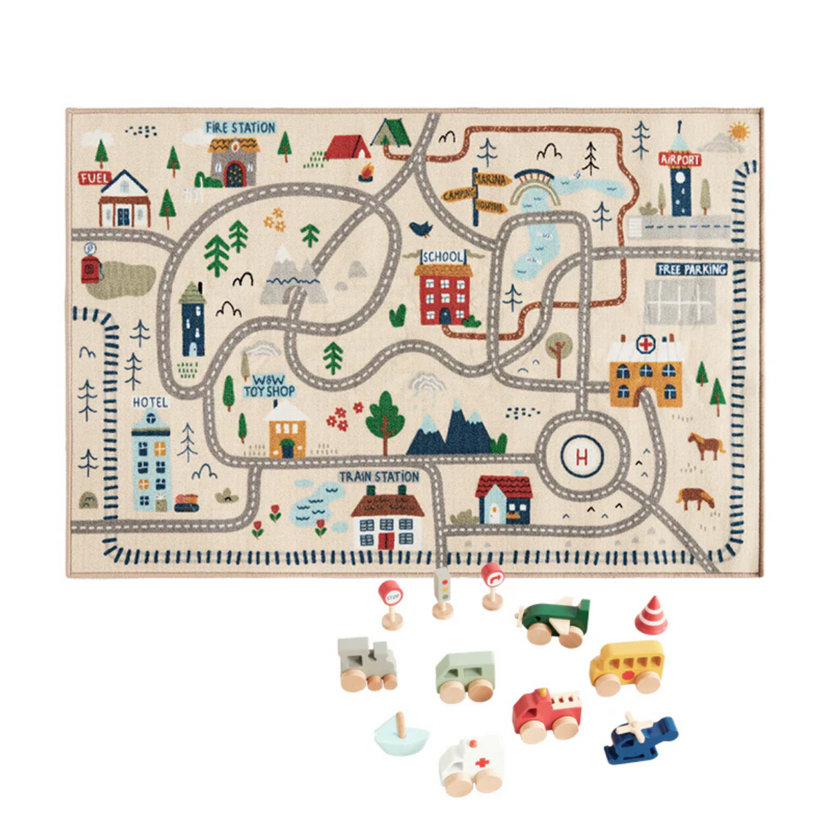 Around Town Playmat
