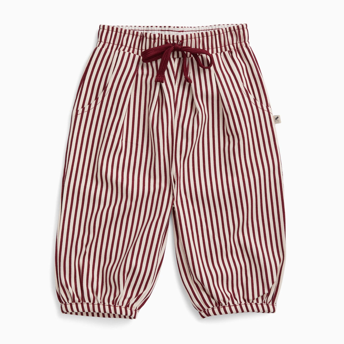 KIDLY by MORI Barrel Leg Striped Trousers