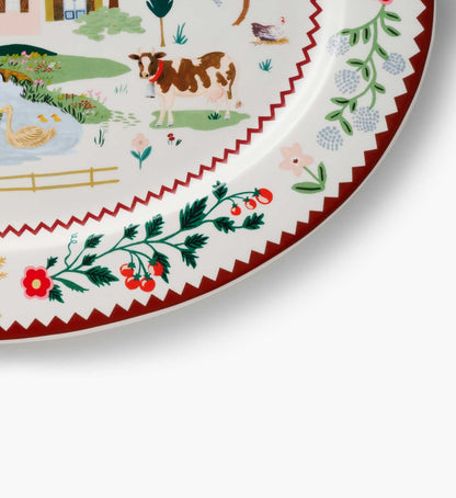 Large Porcelain Serving Platter - Home Sweet Home