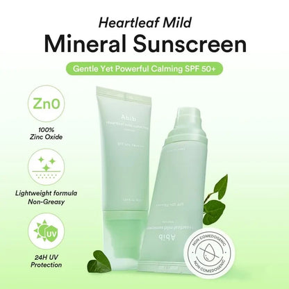 Abib Heartleaf Mild Sunscreen Relief Tube 50ml
