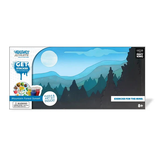 Abstract Athlete Get Stacked Paint & Puzzle Kit Mountain (7166504370223)