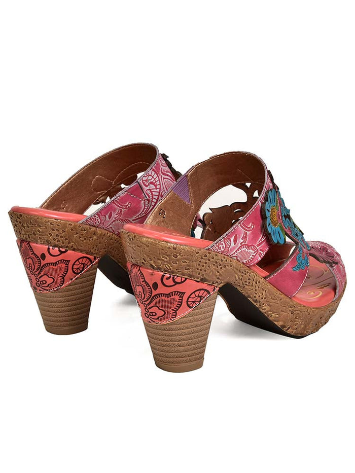 Addyson Fish Mouth Genuine Leather Sandals