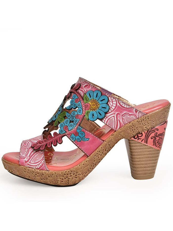 Addyson Fish Mouth Genuine Leather Sandals