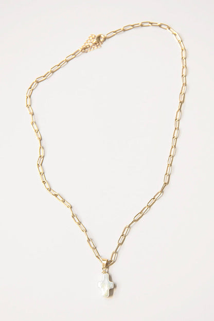 Adina Necklace Gold Cross