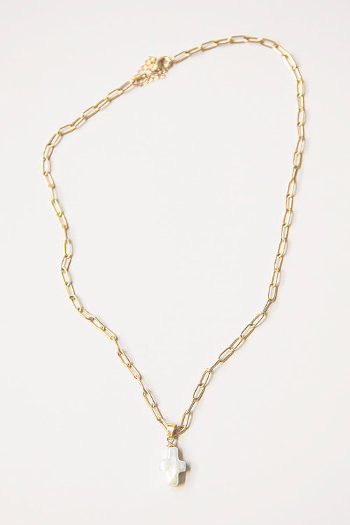 Adina Necklace Gold Cross