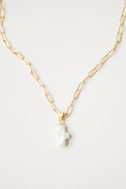 Adina Necklace Gold Cross