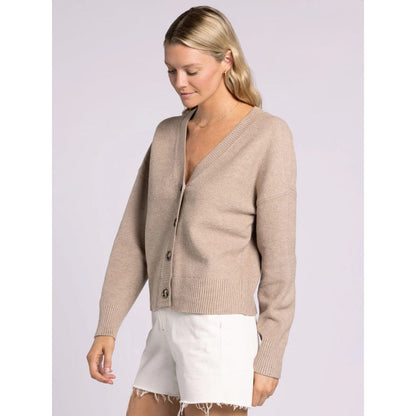 THREAD & SUPPLY - ADLEY CARDIGAN | HEATHER TAUPE