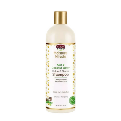African Pride Moisture Miracle Aloe & Coconut Water Shampoo 12oz