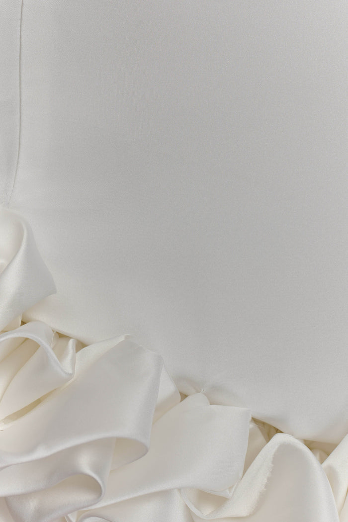 Alba Bubble Mini Dress - White
