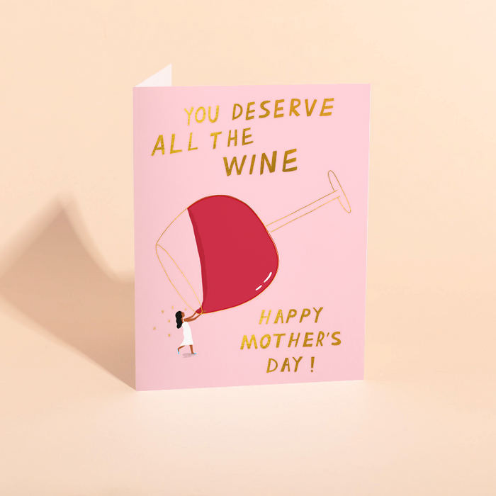 All the Vino Mother's Day Card
