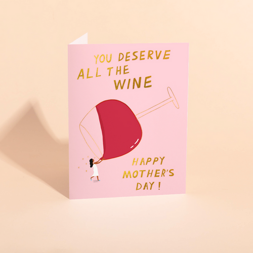 All the Vino Mother's Day Card