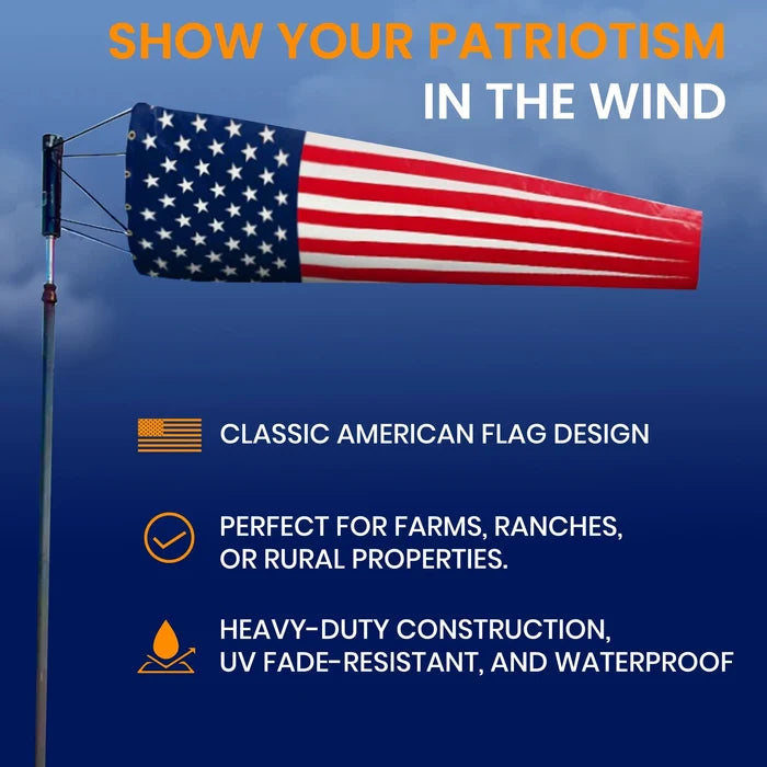 Windsock - Mann Supply Custom Windsock CompanyAmerican Flag