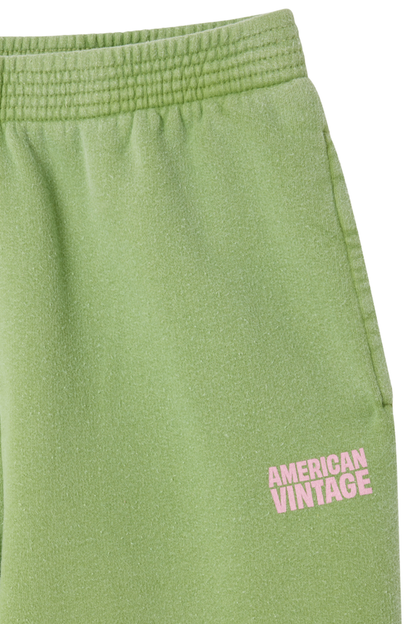 American Vintage Plizzy Joggers – Citronelle Vintage in light green by american vintage Shop american vintage at Dotique for casual comfort