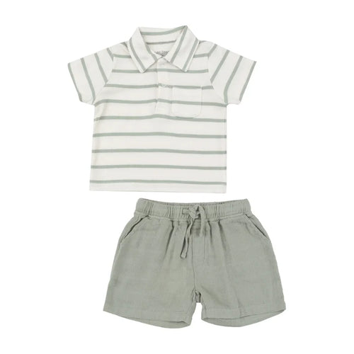 Angel Dear Desert Sage Polo and Short Set (9042288312628)