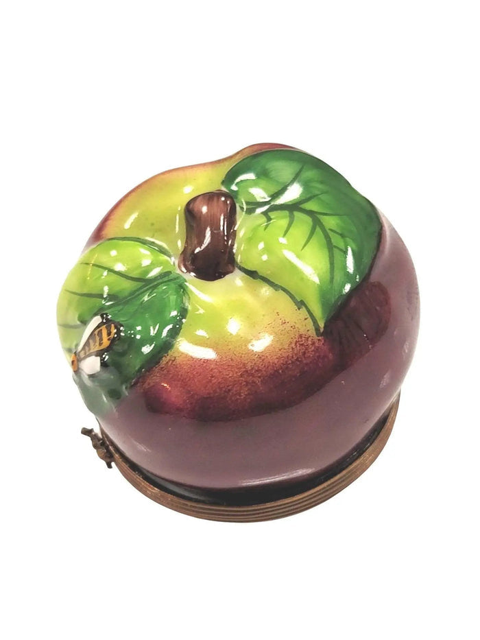 Apple and Bee Limoges Box Porcelain Limoges fruit Vegetables French Trinket Box