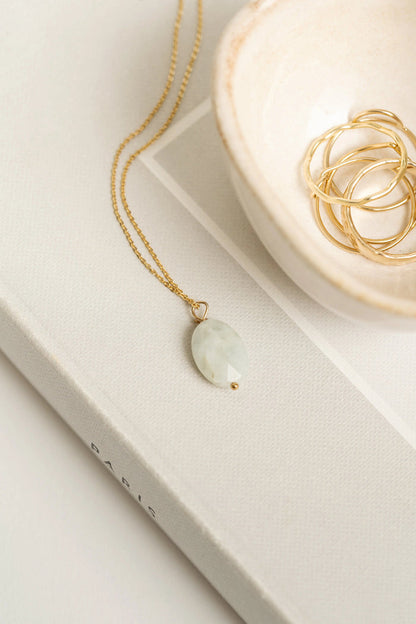 Aquamarine Necklace Acorn Home + Apparel