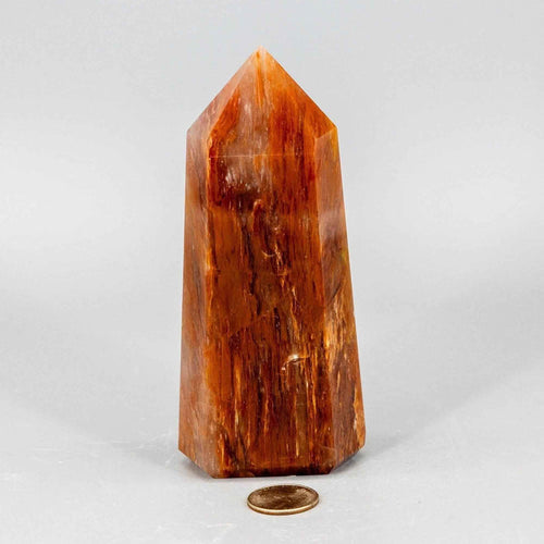 Aragonite Crystal Tower Polished Natural Earthy Stone