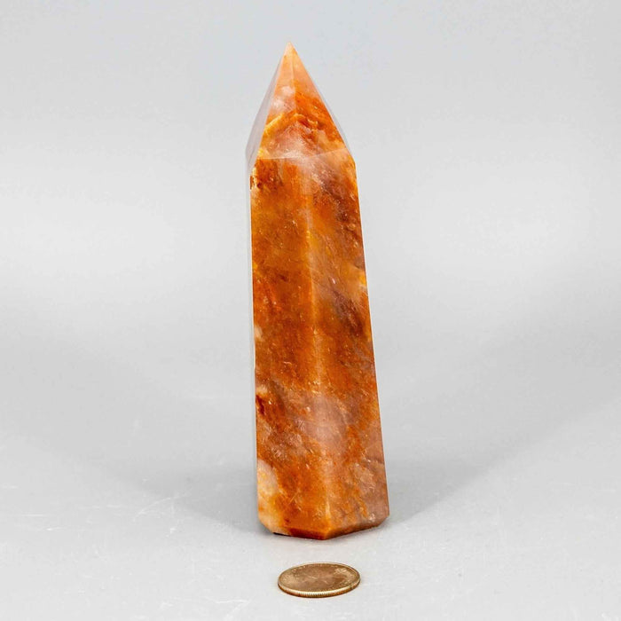 Aragonite Crystal Tower Polished Natural Earthy Stone