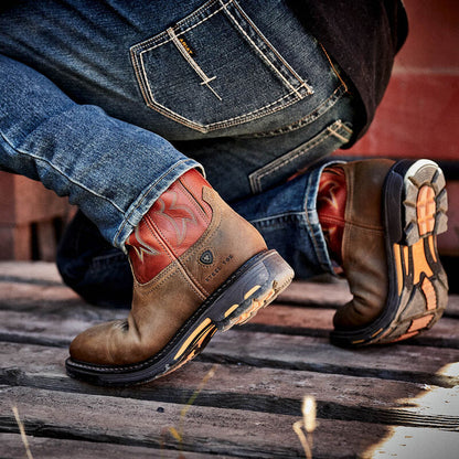 Ariat Men's WorkHog Wide Square Toe Steel Toe Work Boot