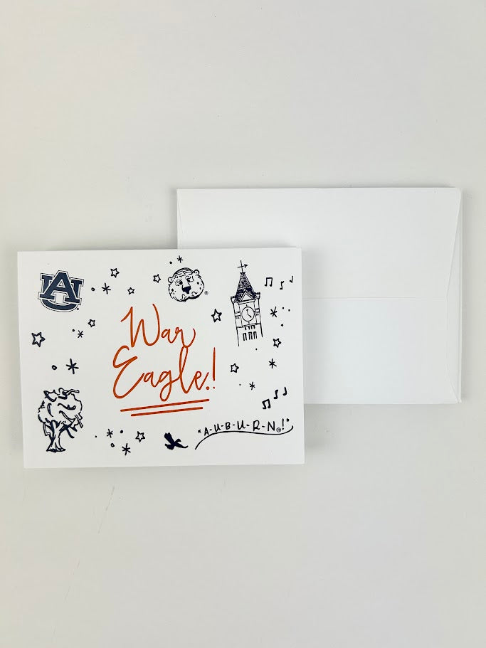 Auburn Confetti Notecards Paper in  at Wrapsody