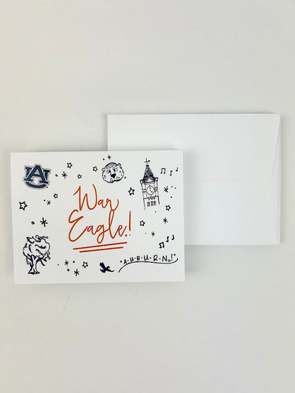 Auburn Confetti Notecards Paper in  at Wrapsody