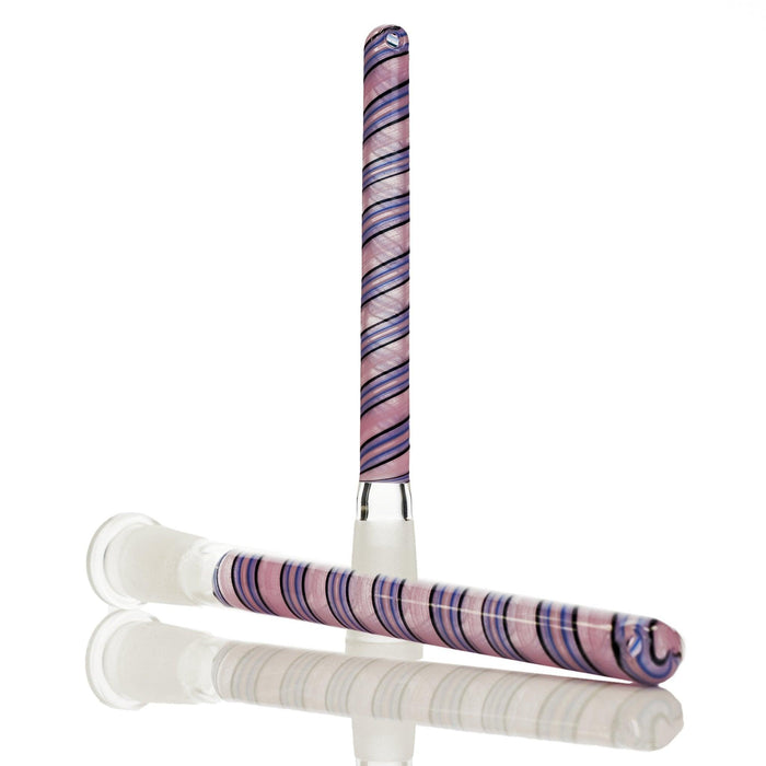 Augy Glass purple shade black line 14 mm 6.00 inch - Smoke Spot Smoke Shop