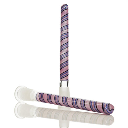 Augy Glass purple shade black line 14 mm 6.00 inch - Smoke Spot Smoke Shop