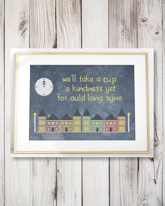 Auld Lang Syne Cross Stitch Pattern